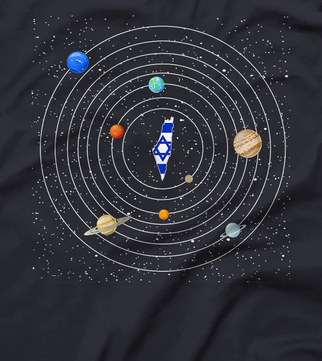 Israel Flag Map - Israel Country Premium T-Shirt