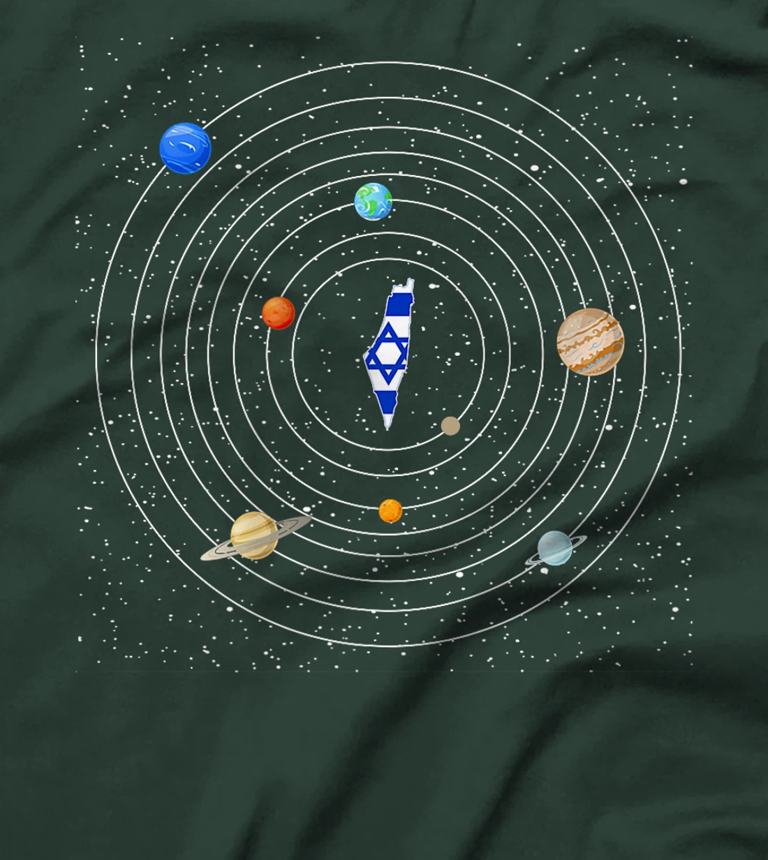 Israel Flag Map - Israel Country Premium T-Shirt