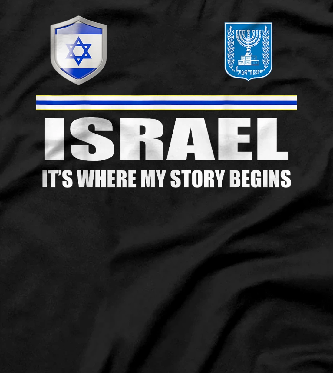 Israel Flag Map - Israel Country T-Shirt