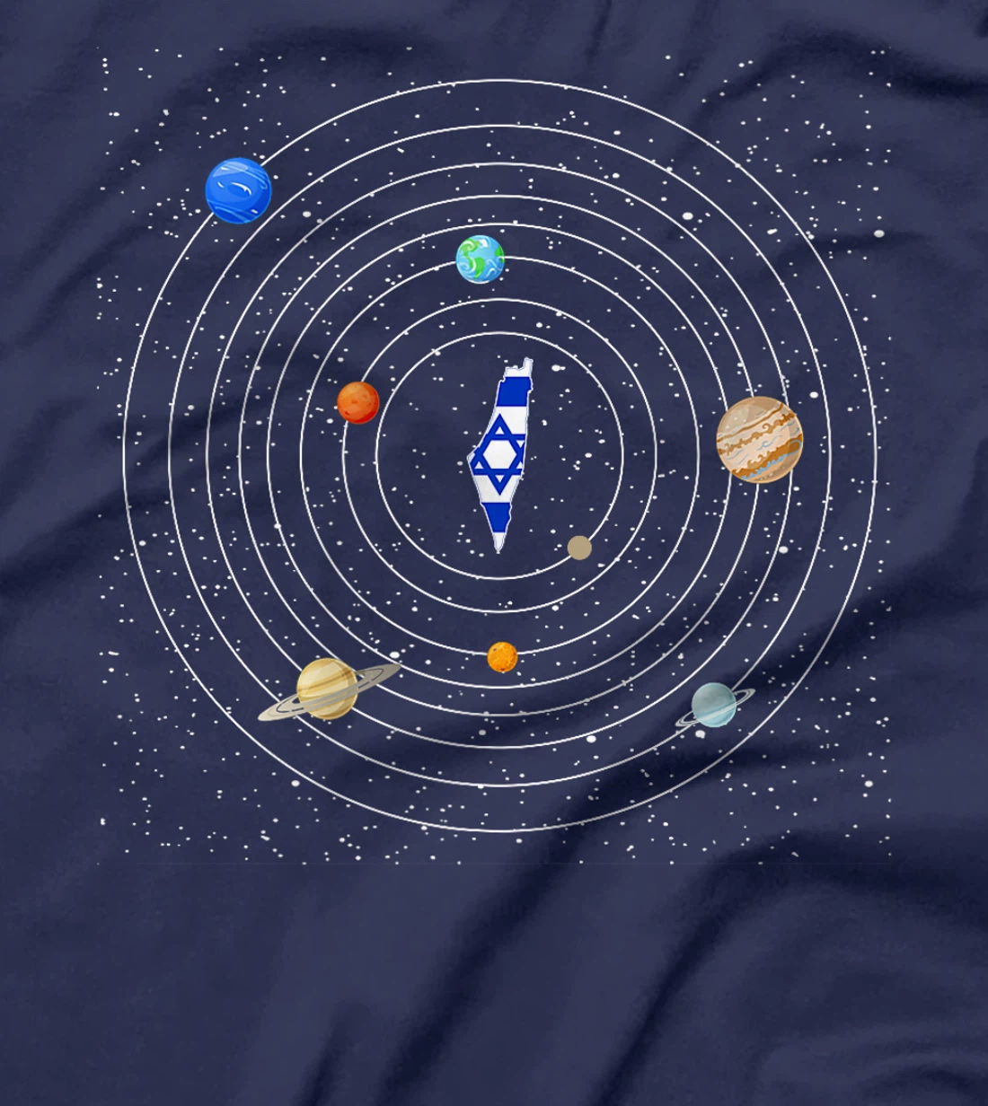 Israel Flag Map - Israel Country Premium T-Shirt