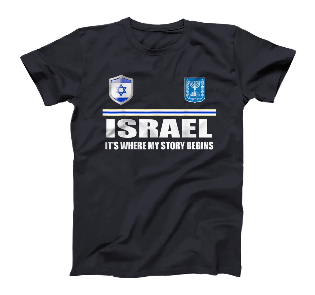 Israel Flag Map - Israel Country T-Shirt