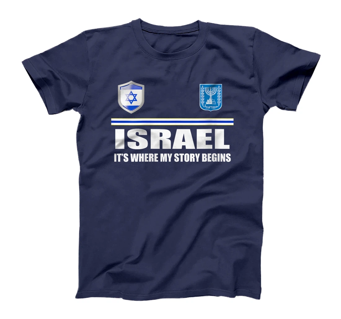 Womens Israel Flag Map - Israel Country T-Shirt