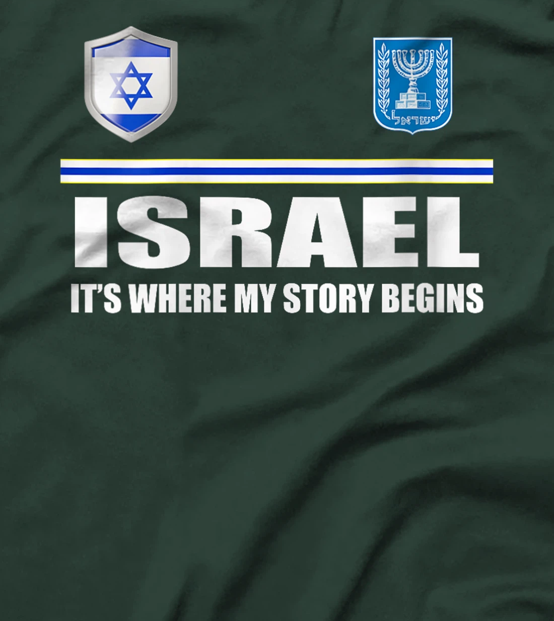 Womens Israel Flag Map - Israel Country T-Shirt