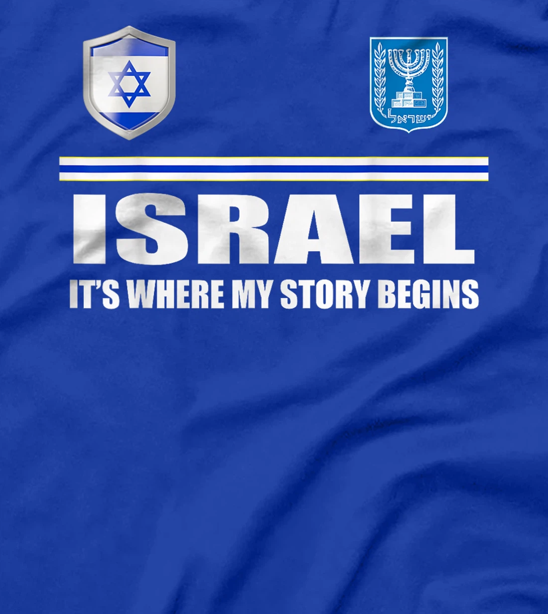 Israel Flag Map - Israel Country T-Shirt