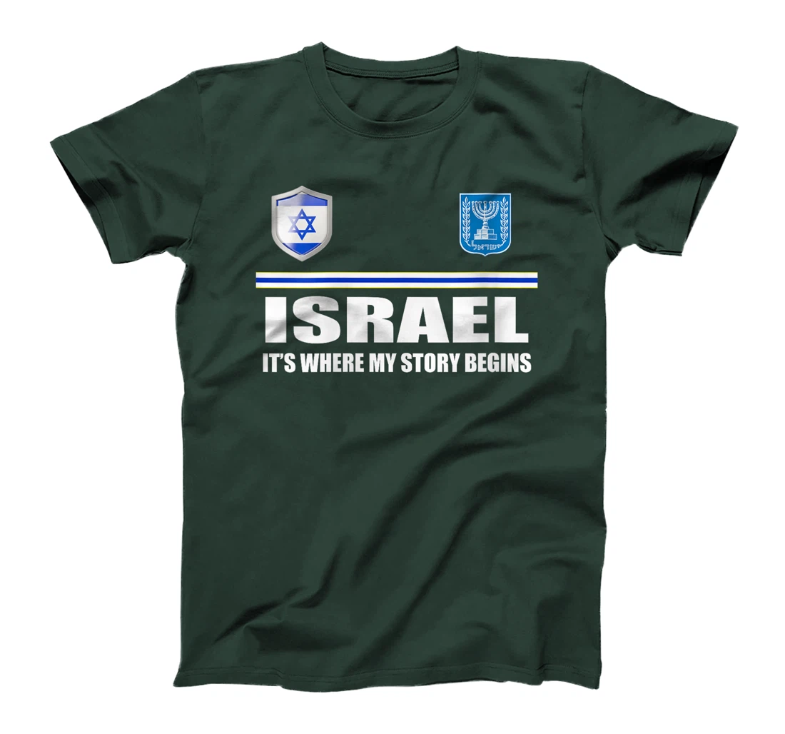 Womens Israel Flag Map - Israel Country T-Shirt