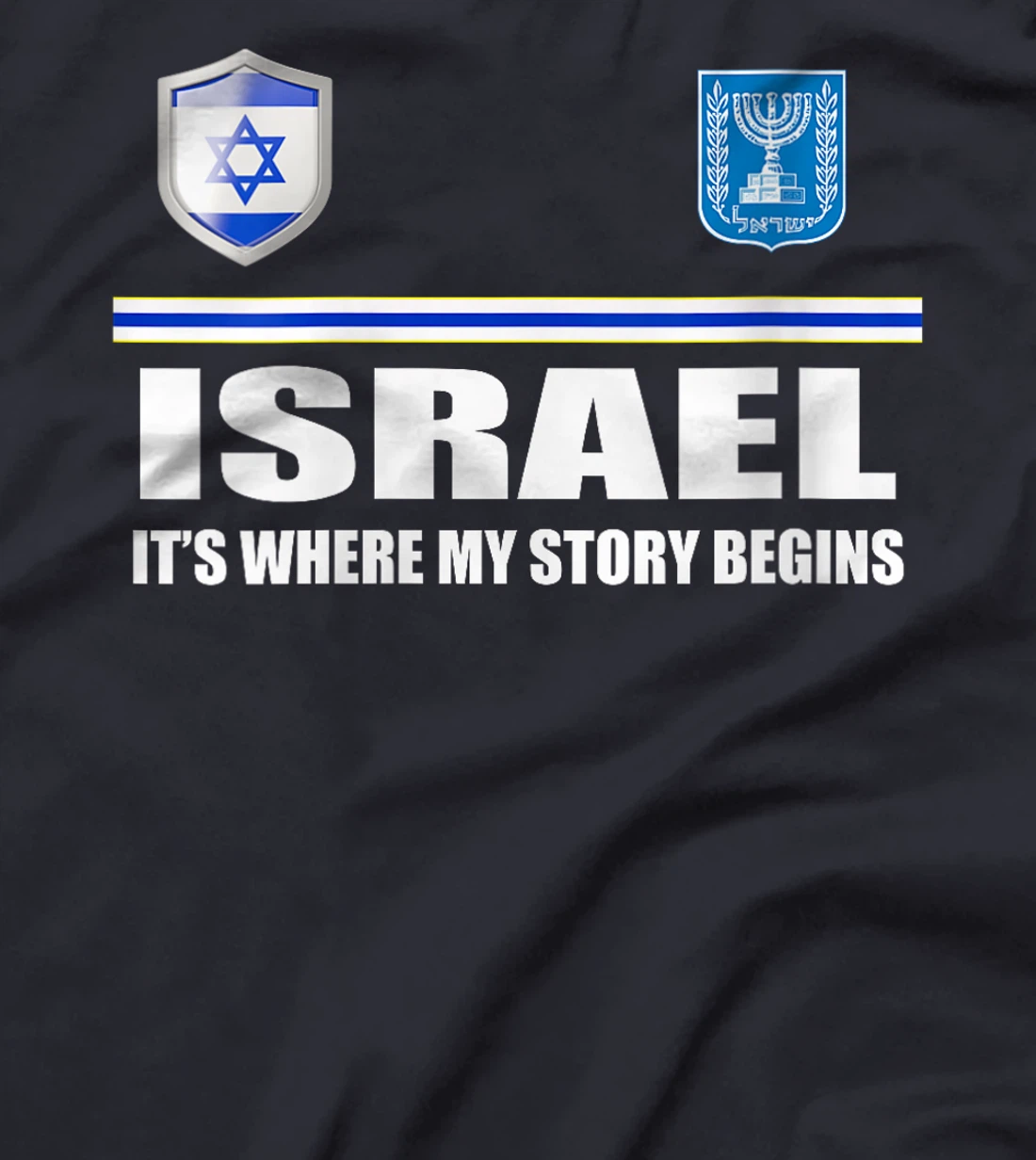 Womens Israel Flag Map - Israel Country T-Shirt