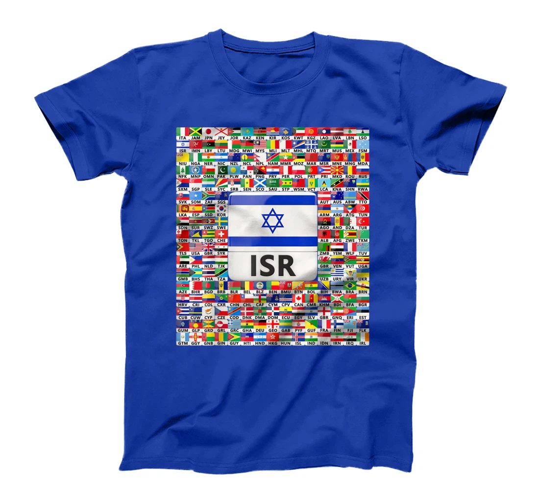Israel Flag Map - Israel Country T-Shirt