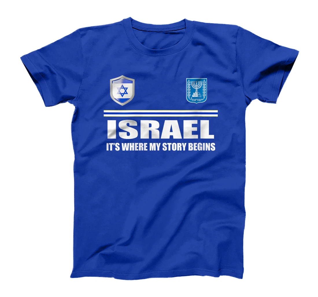 Womens Israel Flag Map - Israel Country T-Shirt