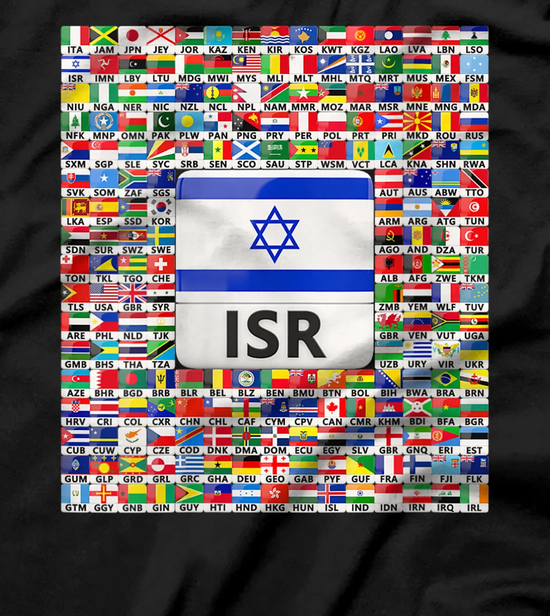 Womens Israel Flag Map - Israel Country T-Shirt