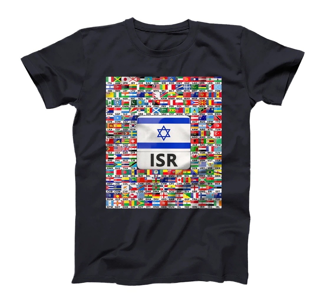 Womens Israel Flag Map - Israel Country T-Shirt