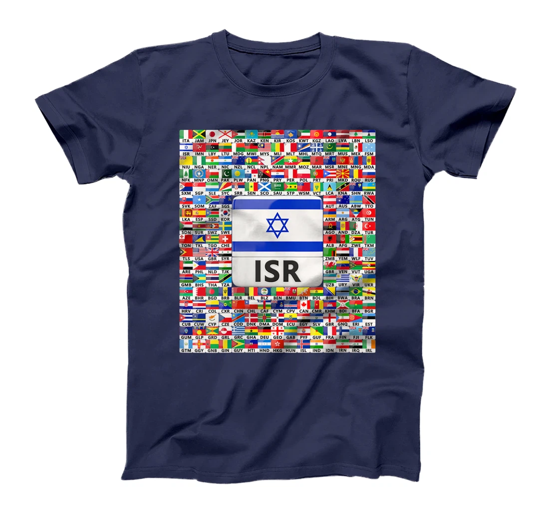 Womens Israel Flag Map - Israel Country T-Shirt