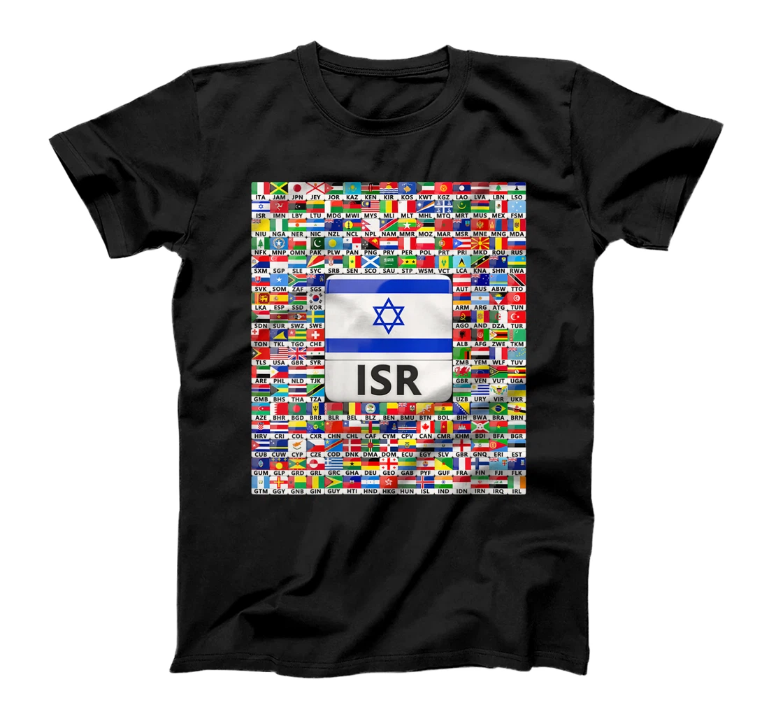 Womens Israel Flag Map - Israel Country T-Shirt