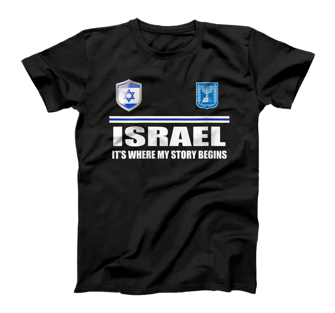 Womens Israel Flag Map - Israel Country T-Shirt