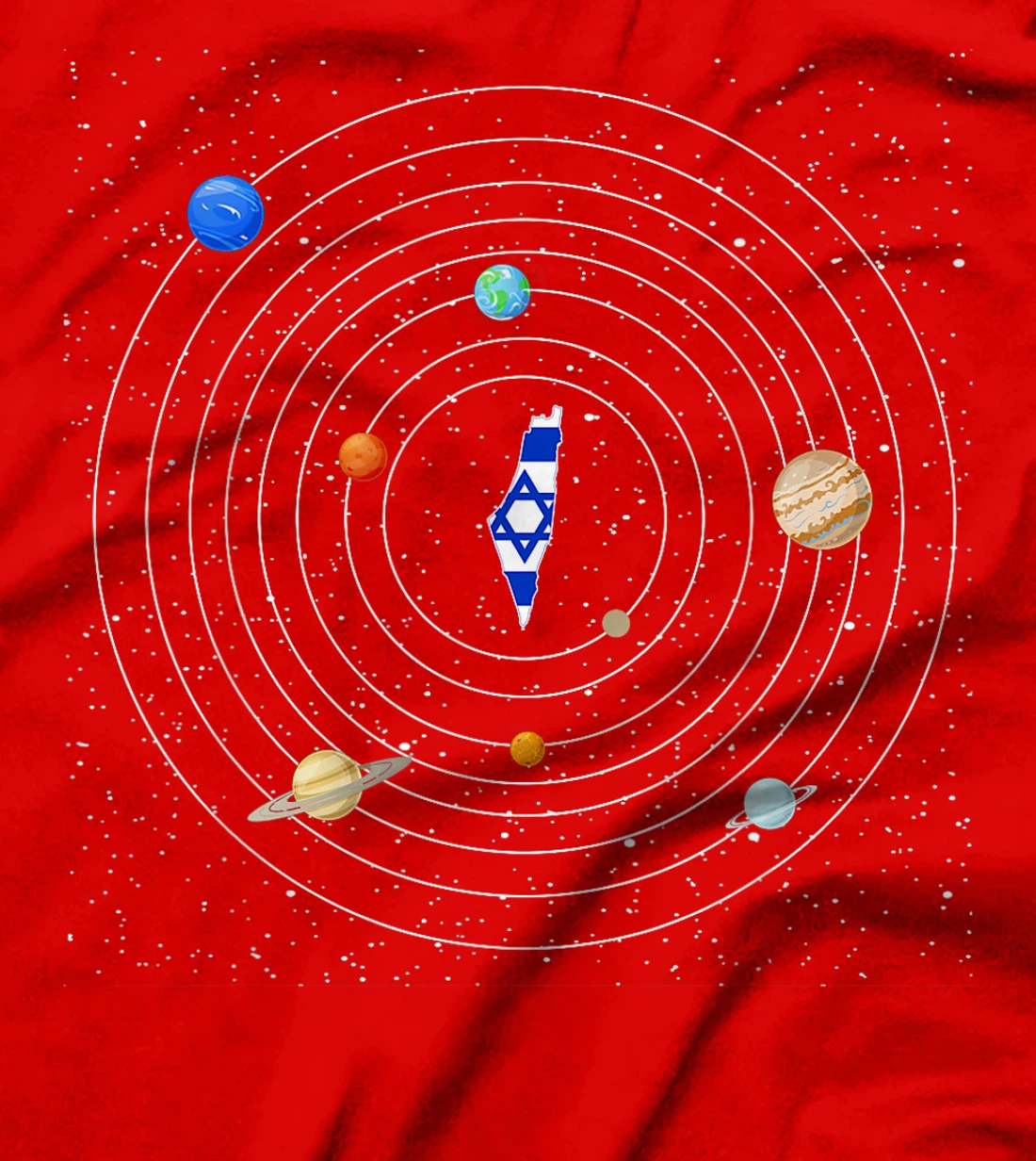 Israel Flag Map - Israel Country T-Shirt