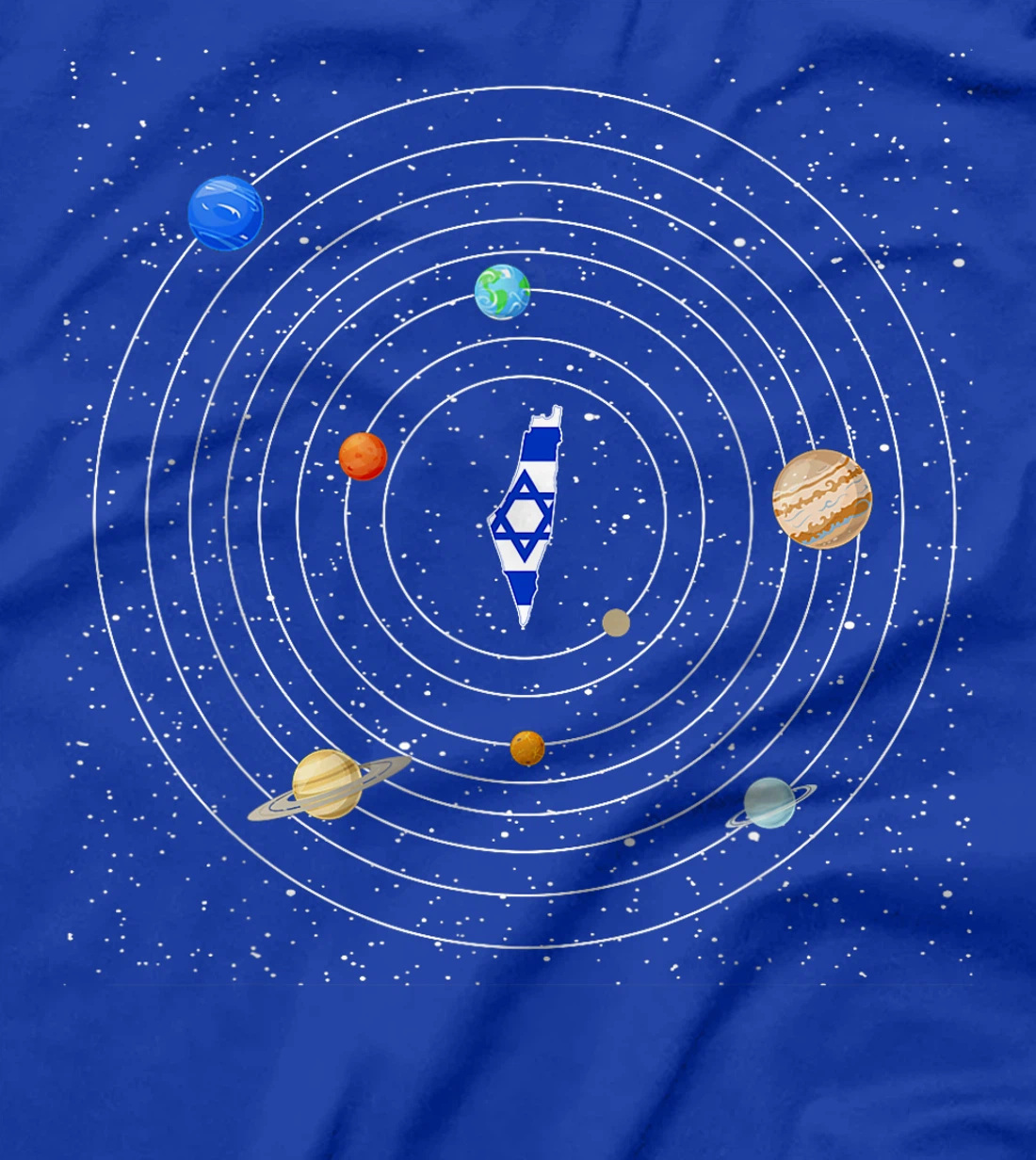 Israel Flag Map - Israel Country T-Shirt