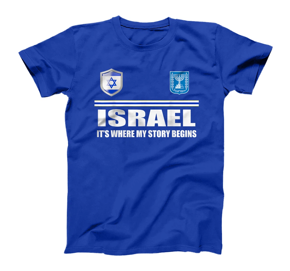 Israel Flag Map - Israel Country T-Shirt