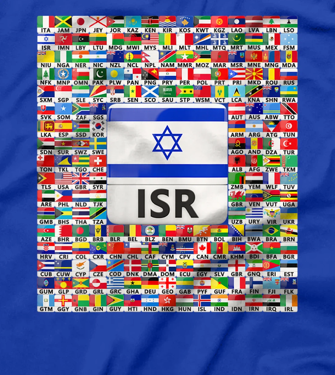 Womens Israel Flag Map - Israel Country T-Shirt