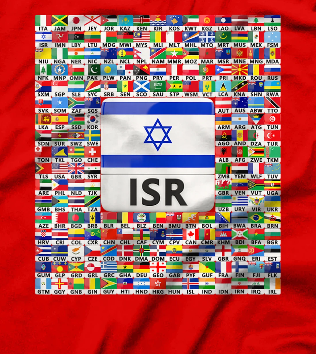 Womens Israel Flag Map - Israel Country T-Shirt