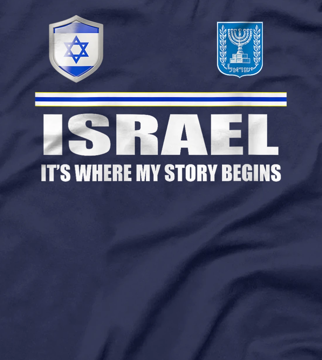 Womens Israel Flag Map - Israel Country T-Shirt