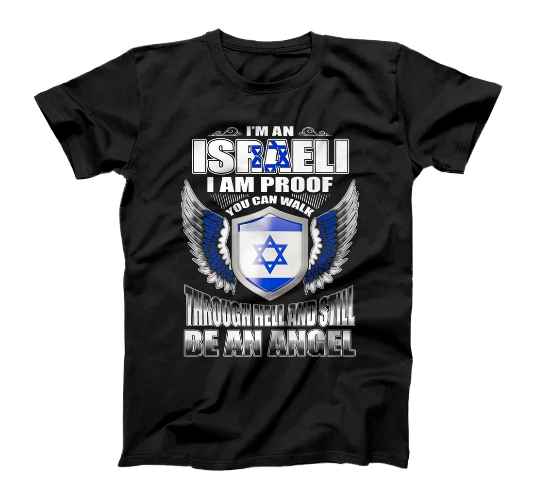 Israel Flag Map - Israel Country Premium T-Shirt