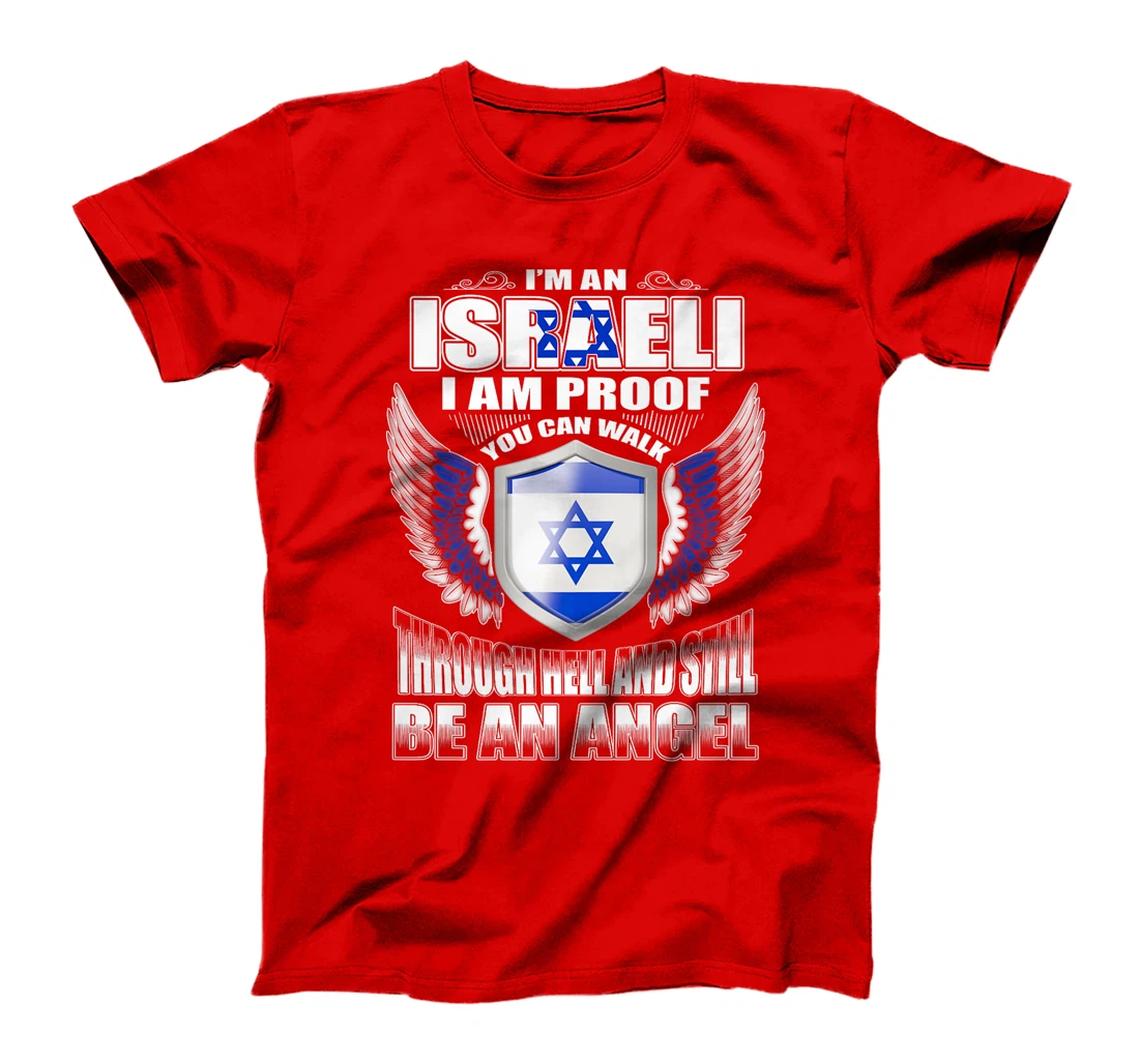 Israel Flag Map - Israel Country Premium T-Shirt