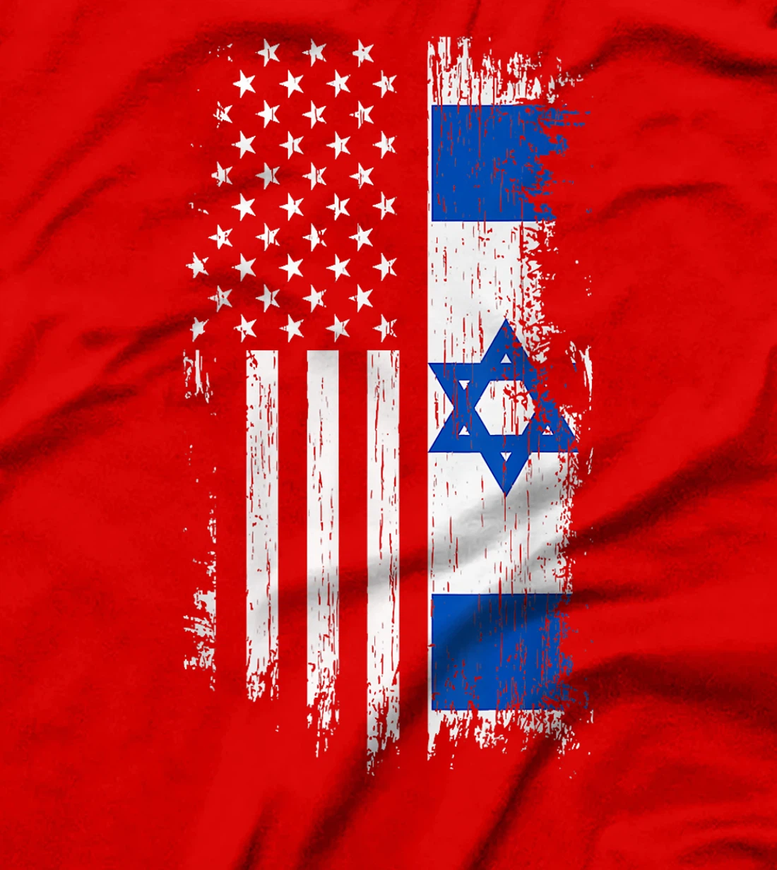 Israel Independence Star American Flag Premium T-Shirt