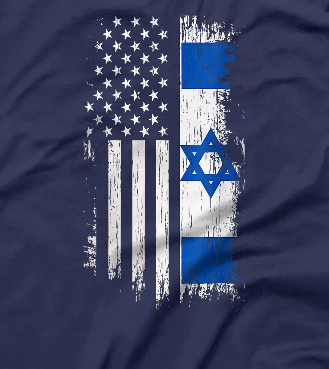 Womens Israel Independence Star American Flag T-Shirt