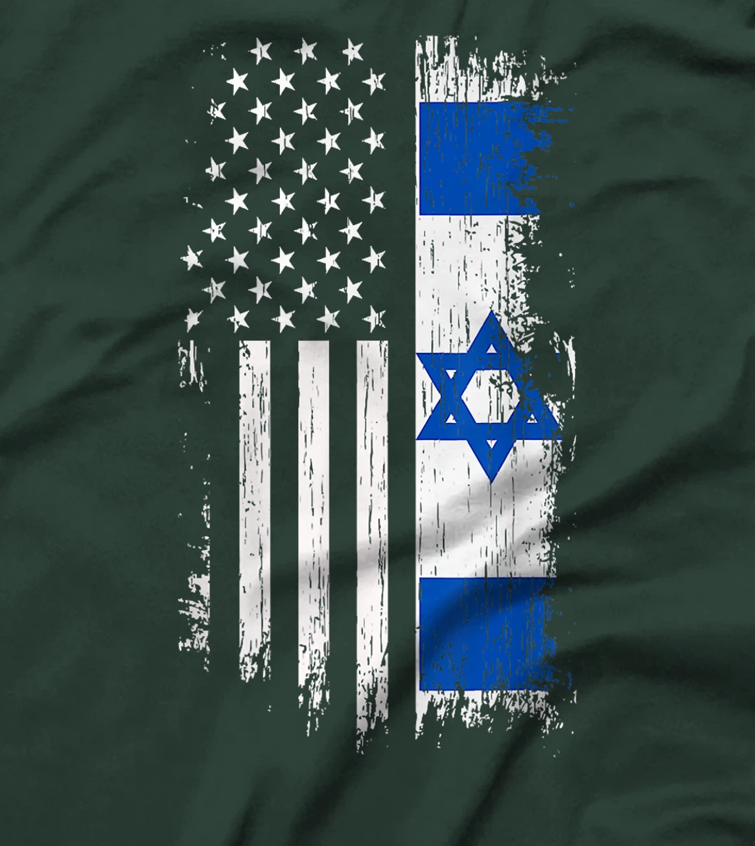 Israel Independence Star American Flag Premium T-Shirt