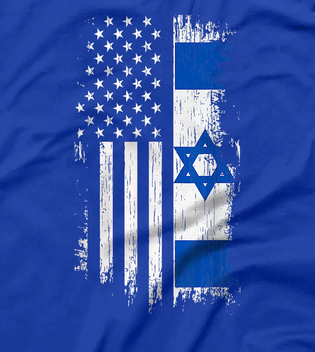 Israel Independence Star American Flag Premium T-Shirt