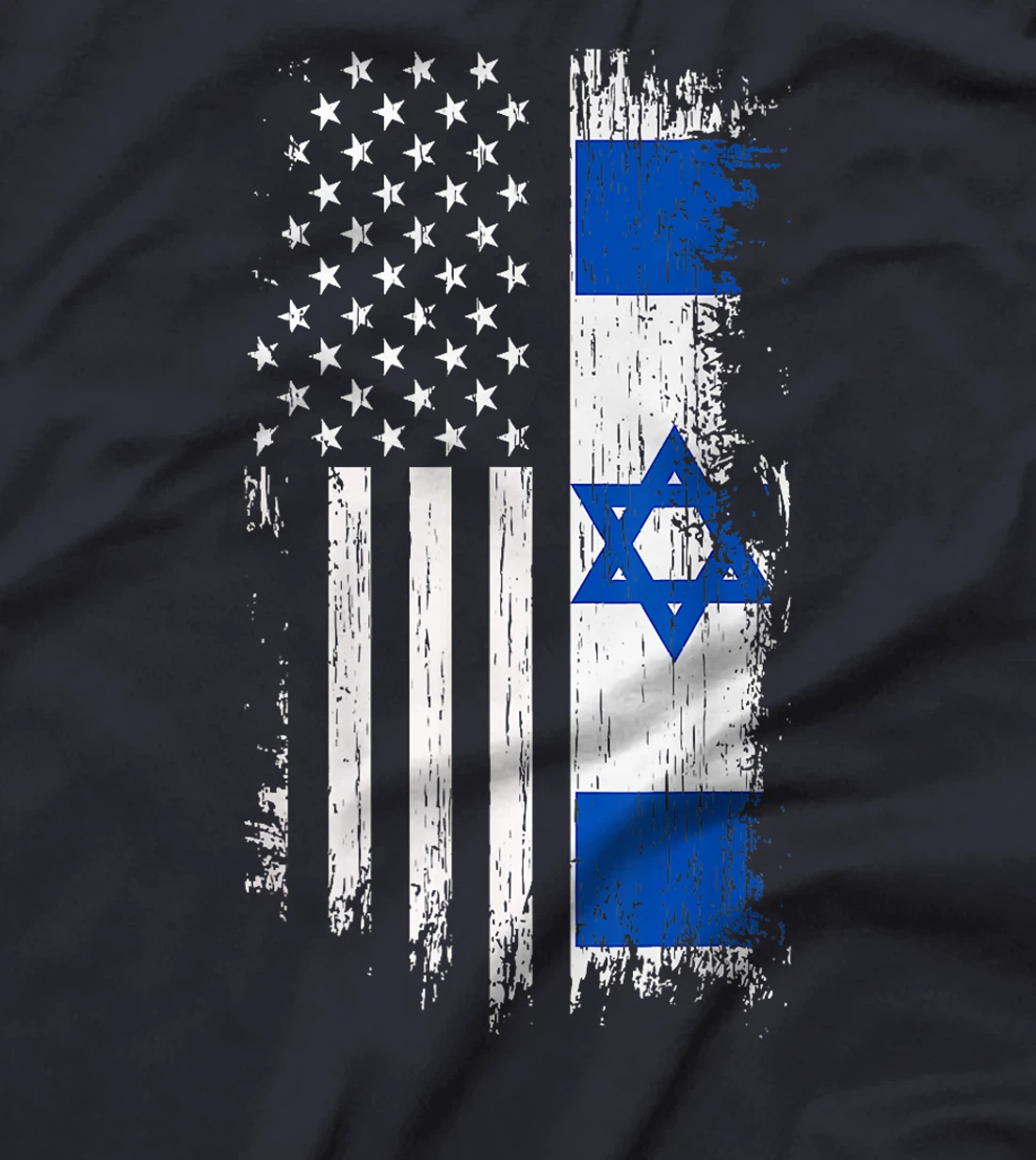 Israel Independence Star American Flag Premium T-Shirt