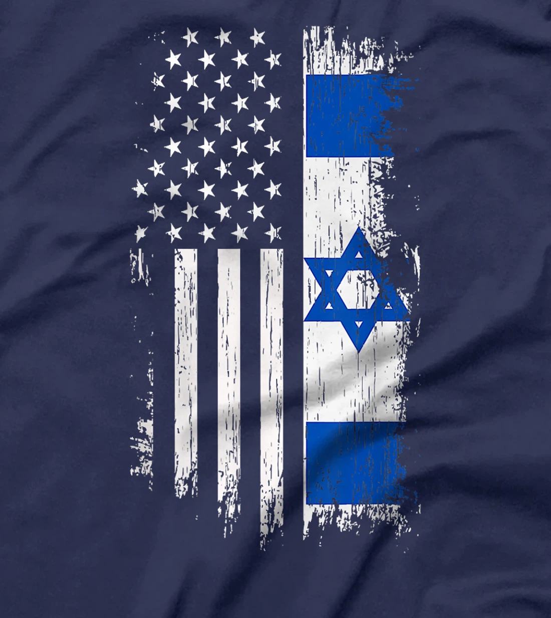 Israel Independence Star American Flag Premium T-Shirt