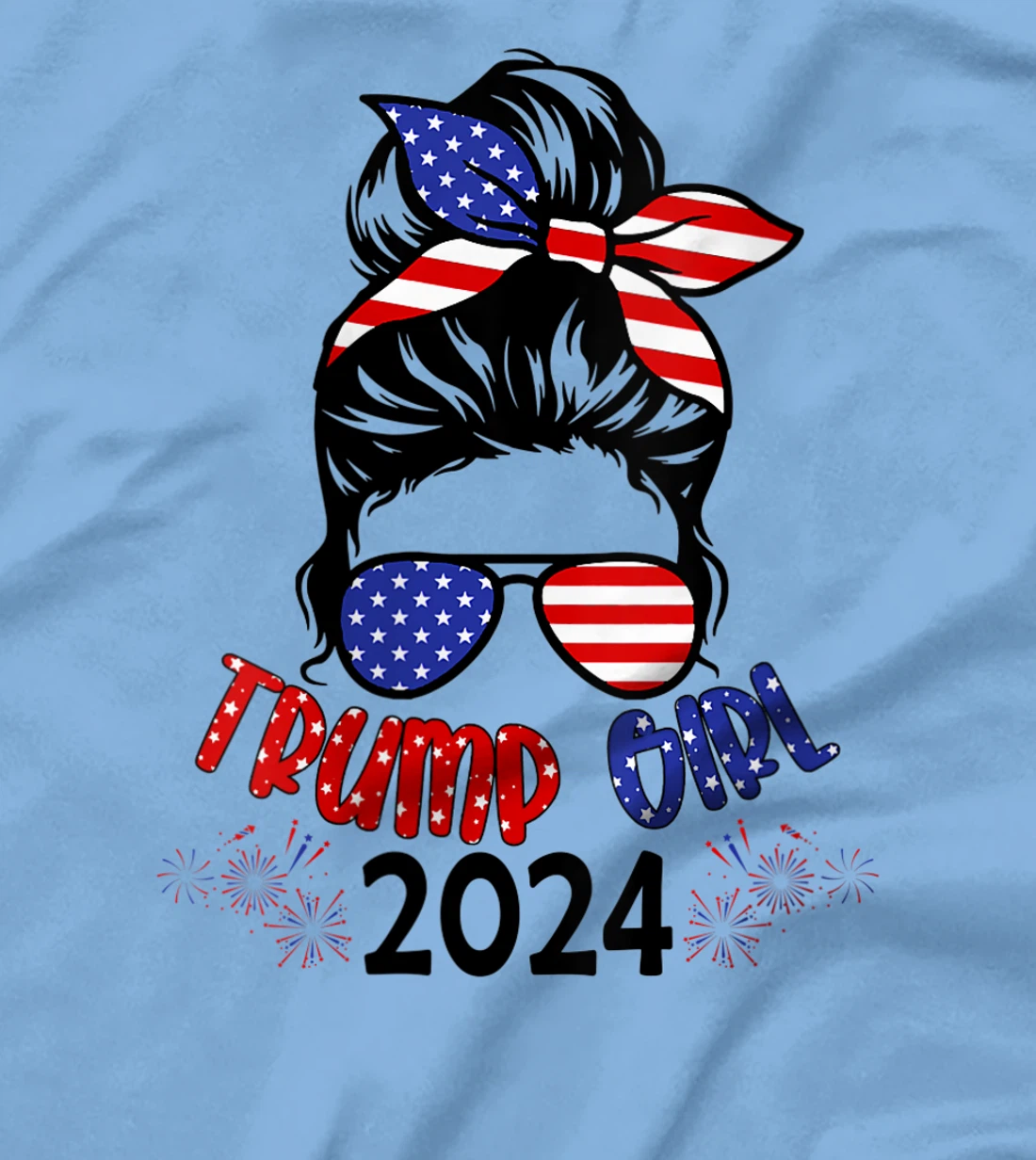 Womens Women Yes I'm A Trump Girl Get Over It - Trump 2024 Election T-Shirt