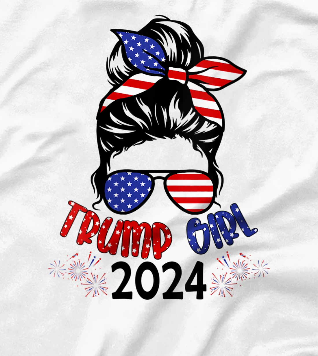Womens Women Yes I'm A Trump Girl Get Over It - Trump 2024 Election T-Shirt