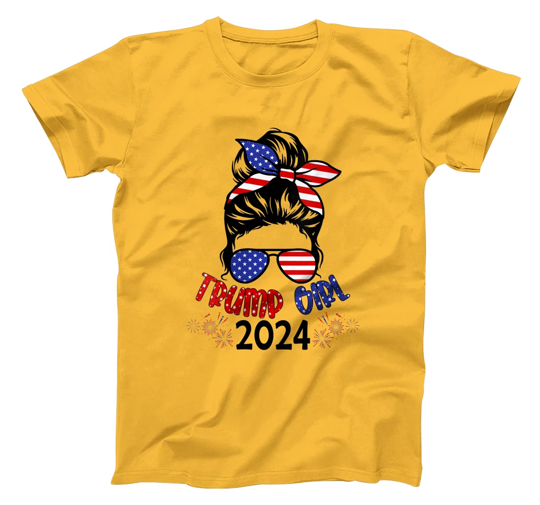 Womens Women Yes I'm A Trump Girl Get Over It - Trump 2024 Election T-Shirt