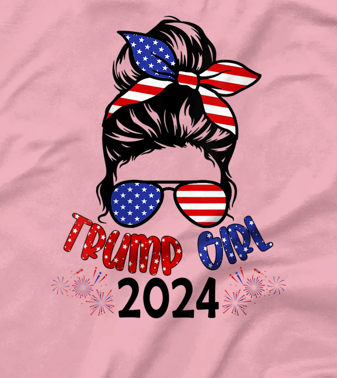 Womens Women Yes I'm A Trump Girl Get Over It - Trump 2024 Election T-Shirt