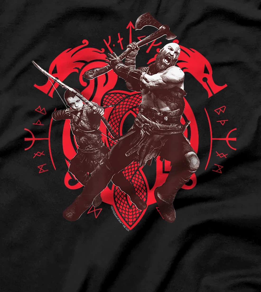 God of War Kratos and Atreus Norse T-shirt T-Shirt
