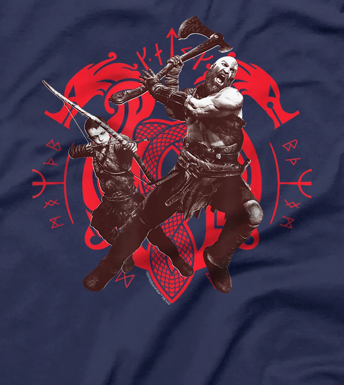 God of War Kratos and Atreus Norse T-shirt T-Shirt