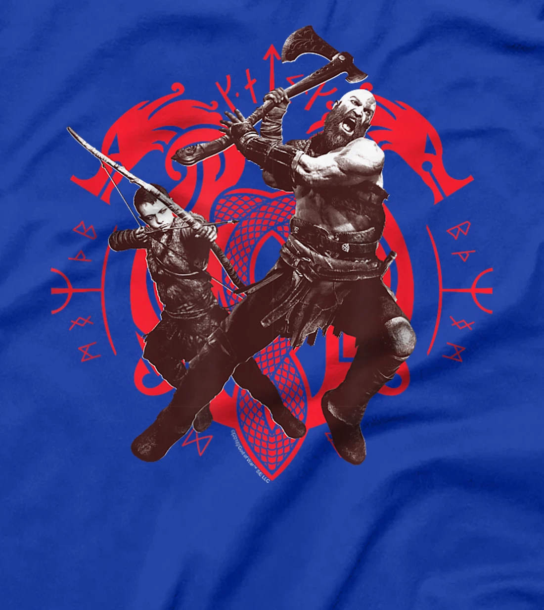 God of War Kratos and Atreus Norse T-shirt T-Shirt