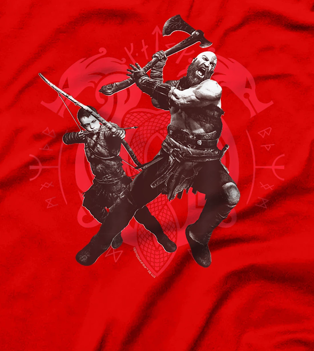 God of War Kratos and Atreus Norse T-shirt T-Shirt