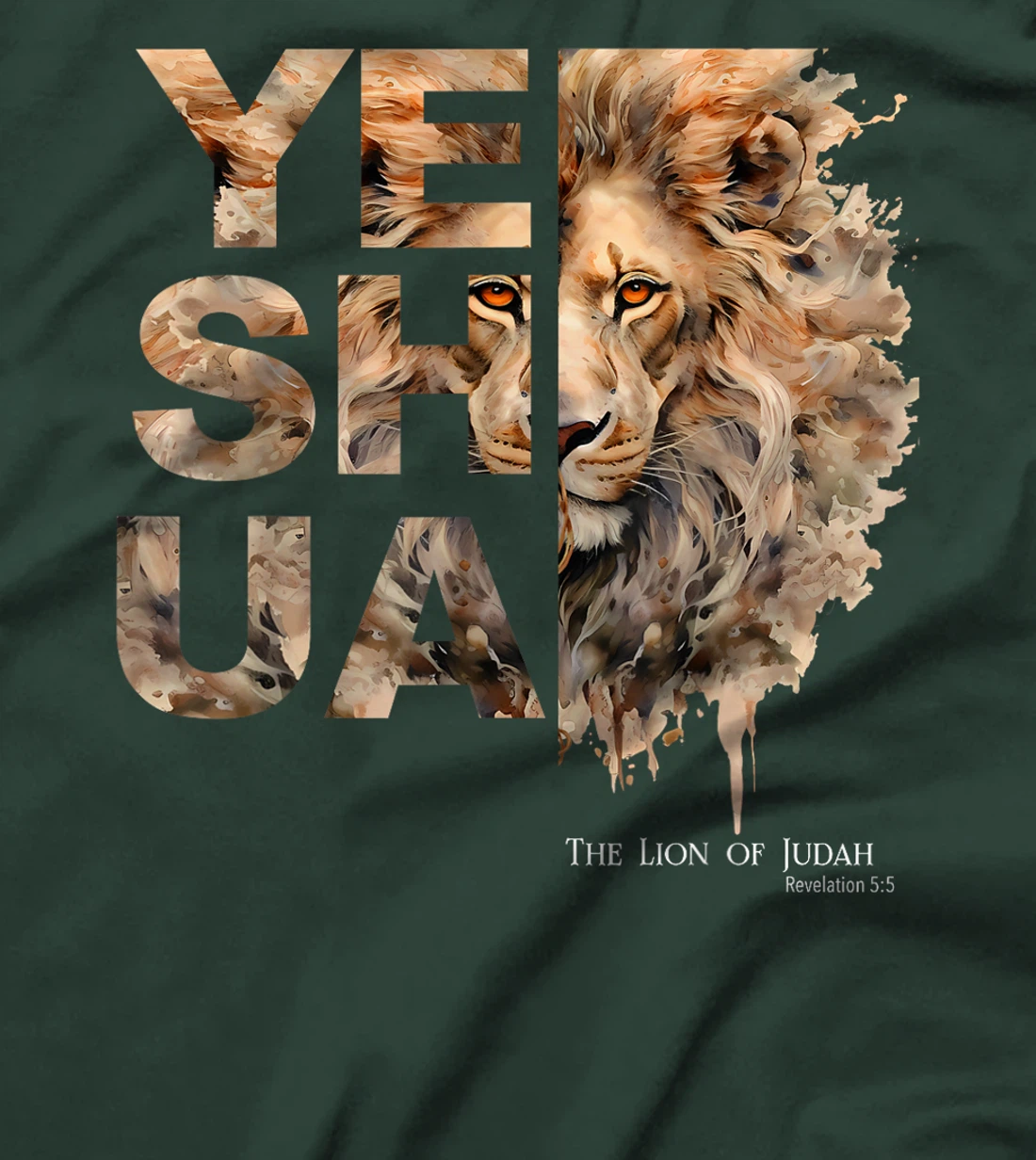 Yeshua, Lion of Judah, Jesus, God, Bible Verse, Revelation T-Shirt