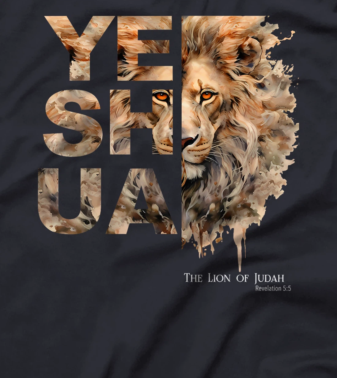Yeshua, Lion of Judah, Jesus, God, Bible Verse, Revelation T-Shirt