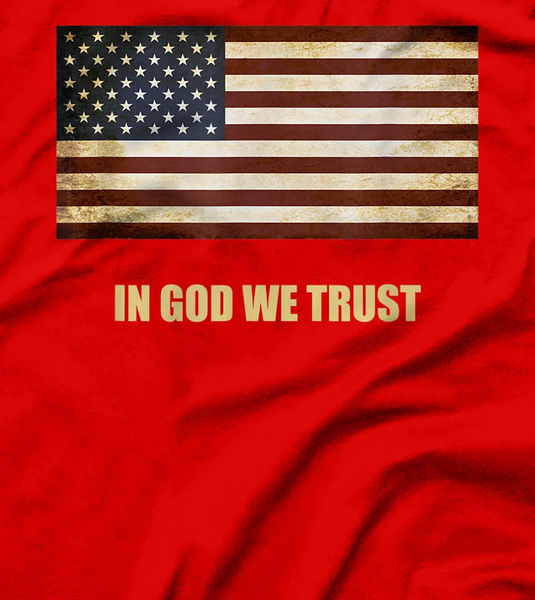 In God We Trust Patriotic T-Shirt American Flag 4th of July