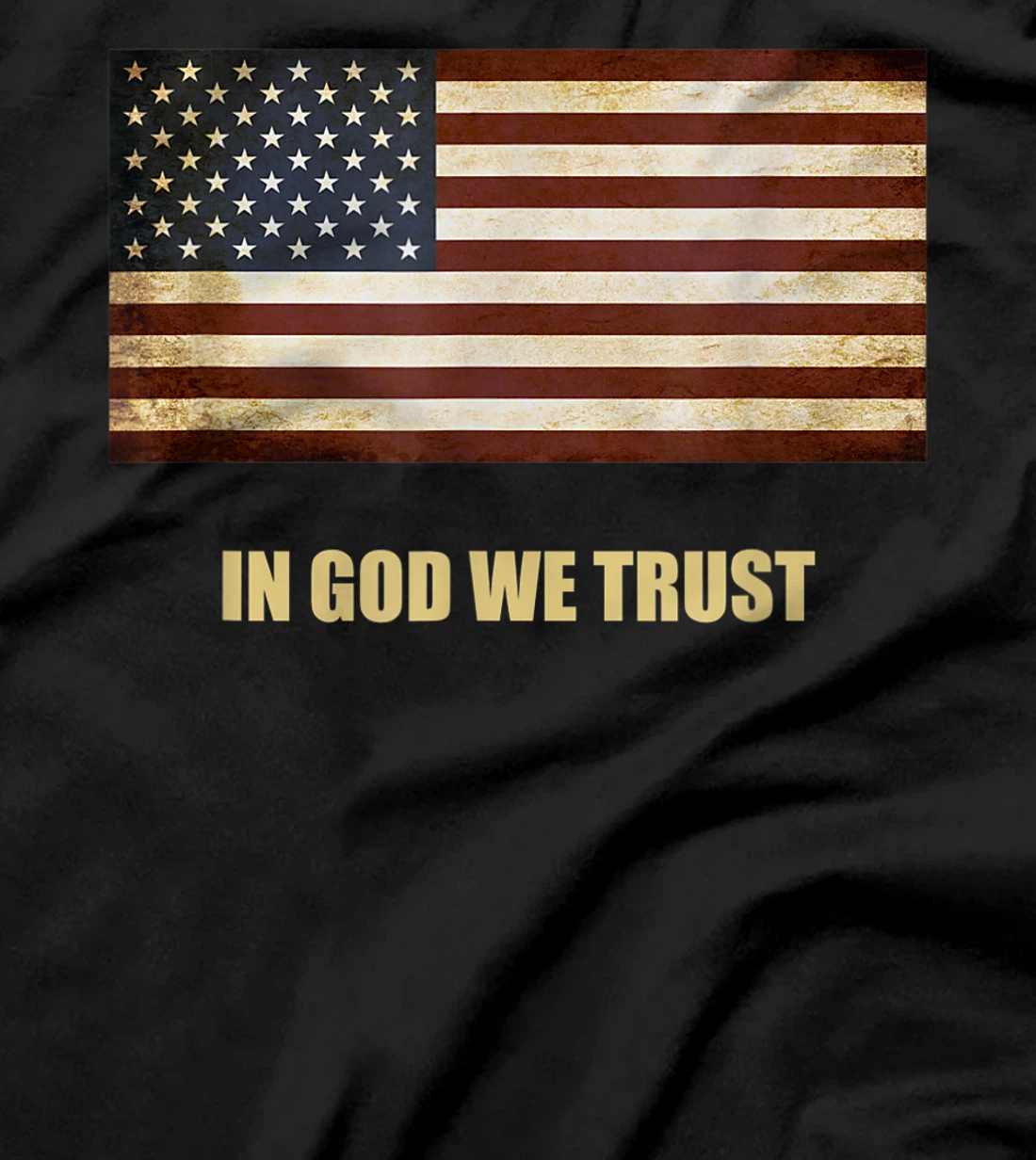 In God We Trust Patriotic T-Shirt American Flag 4th of July
