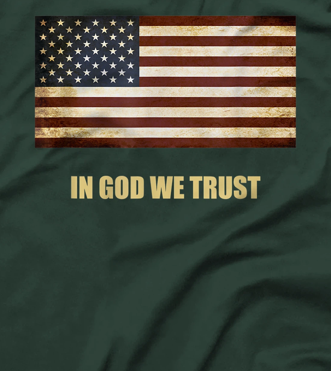 In God We Trust Patriotic T-Shirt American Flag 4th of July