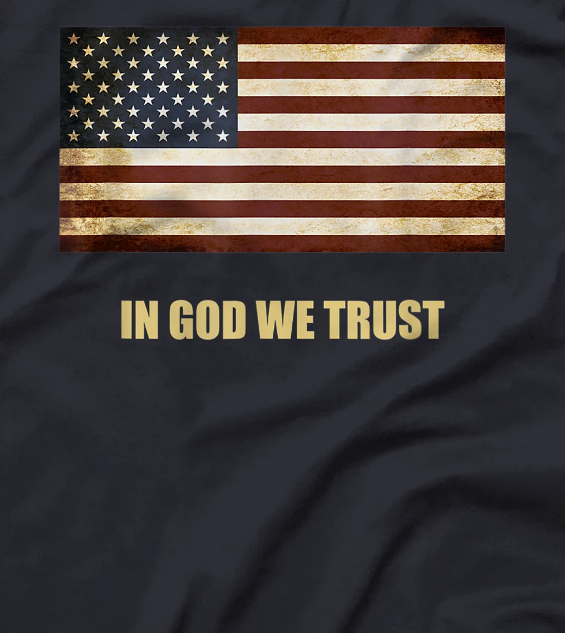In God We Trust Patriotic T-Shirt American Flag 4th of July