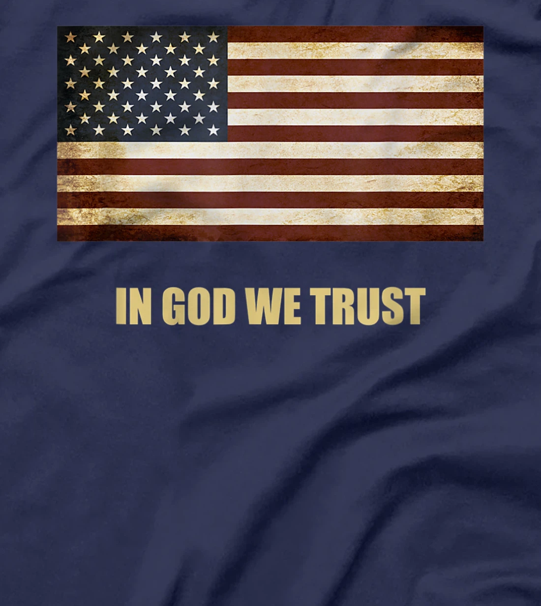 In God We Trust Patriotic T-Shirt American Flag 4th of July