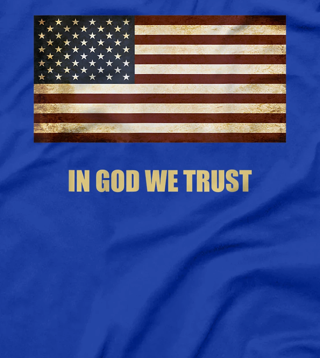 In God We Trust Patriotic T-Shirt American Flag 4th of July