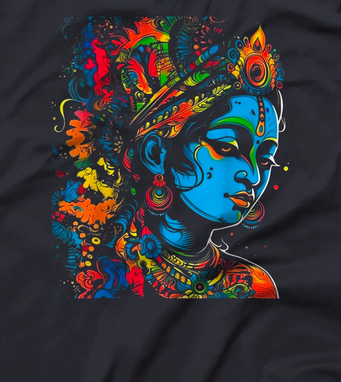 Krishna Hindu Mythology God of Love, Tenderness, Compassion T-Shirt