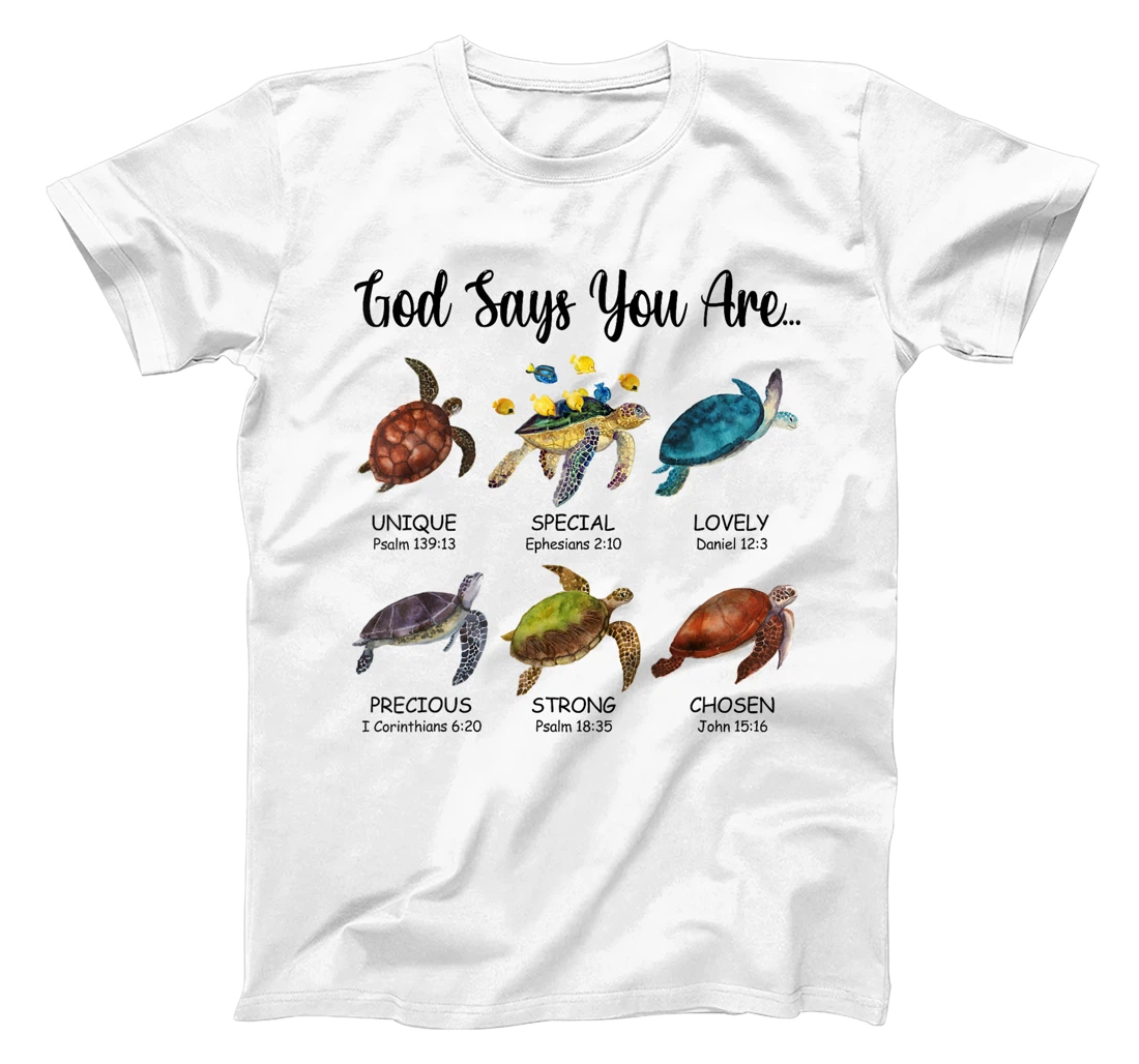 Turtle God Say You Are Religious Jesus Faith Christ T-Shirt
