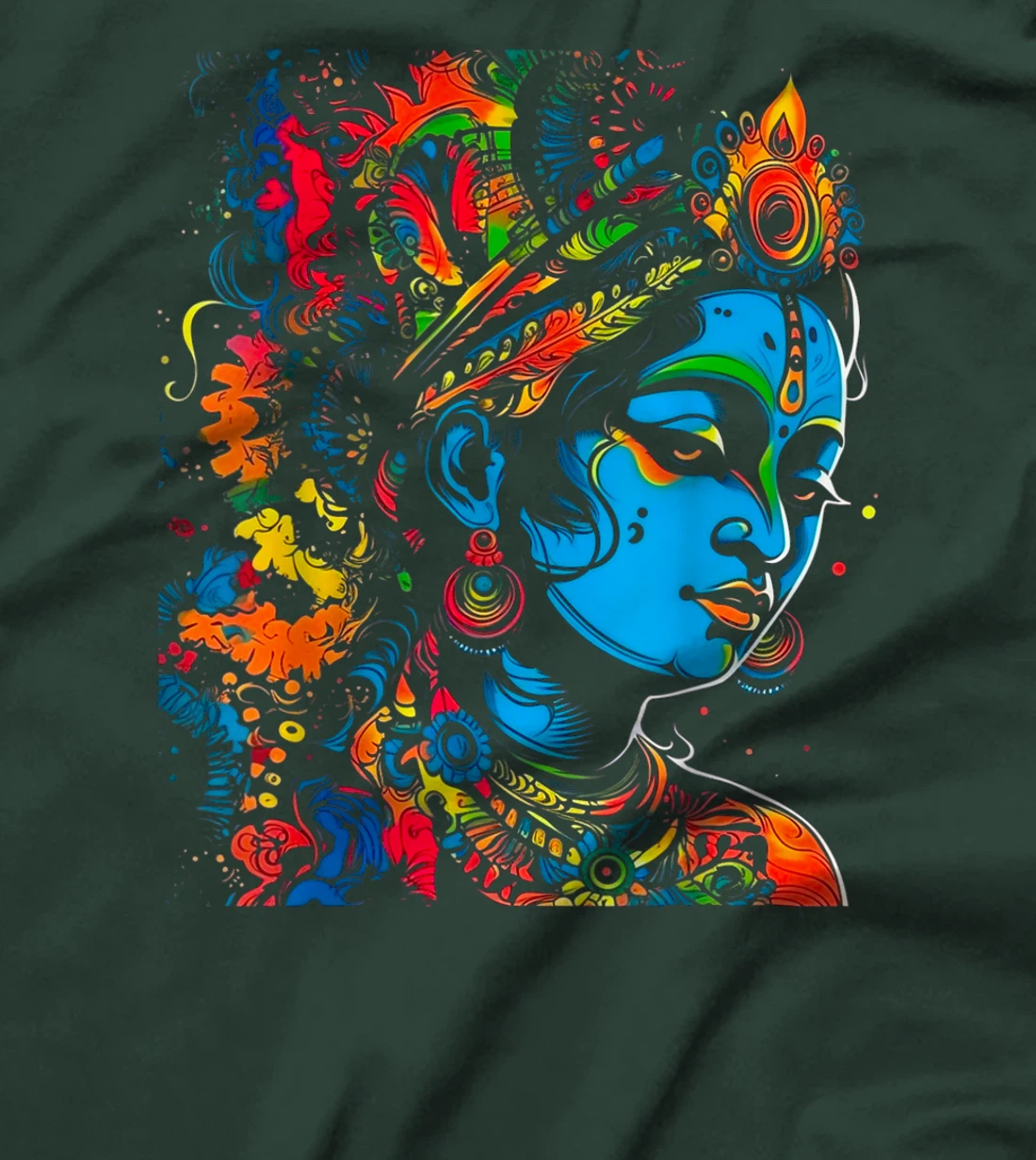 Krishna Hindu Mythology God of Love, Tenderness, Compassion T-Shirt